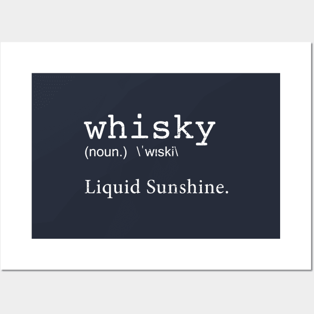 Whisky Dictionary Definition Wall Art by WhiskyLoverDesigns